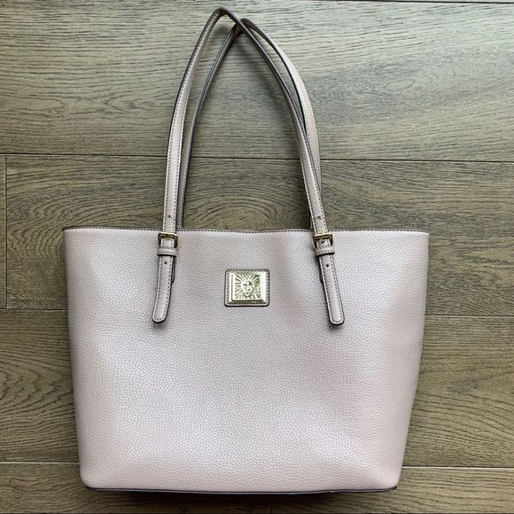 Anne Klein Handbags - Anne Klein Nude Shoulder Bag Career Wear Fill Zip Classy